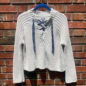 Aerie Cozy Off White Oversized Sweater Size XS